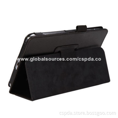 PU Back Stand Cases for Samsung Galaxy Tab 4 7.0, OEM Orders Welcomed